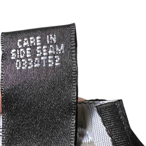 AB Studio Black White Colorblock Dress Dramatic Bell Sleeve Cocktail Party Sz L - Picture 9 of 11